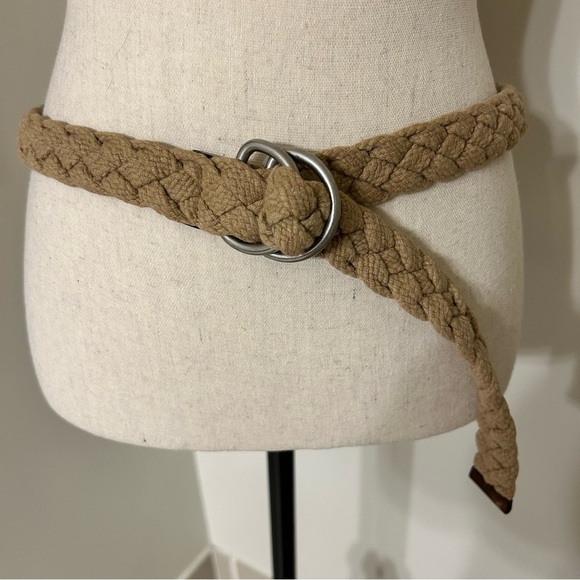 J Crew Braided Tan Belt SZ  L - Picture 1 of 3